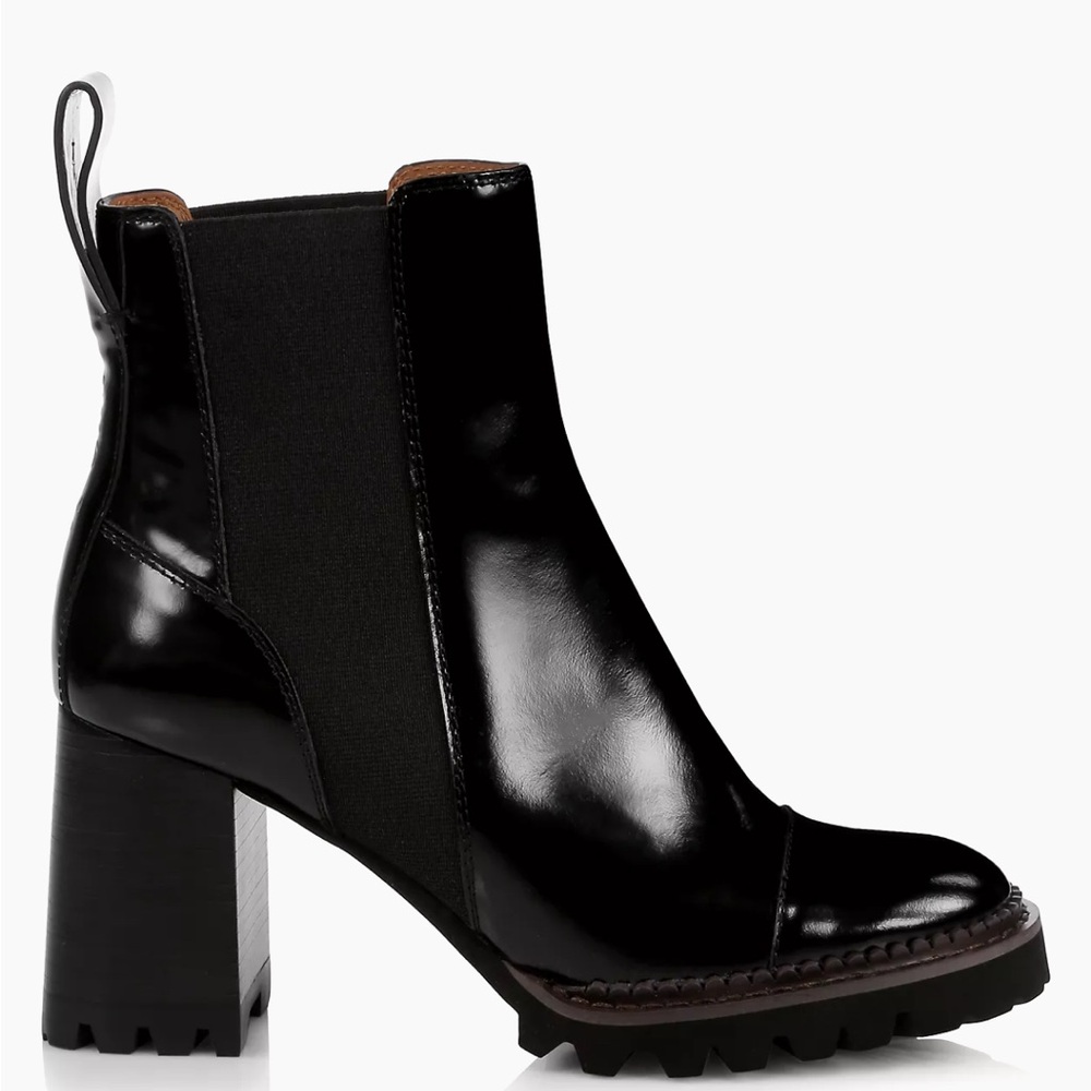 See by Chloe - Mallory lug-sole leather Chelsea boots